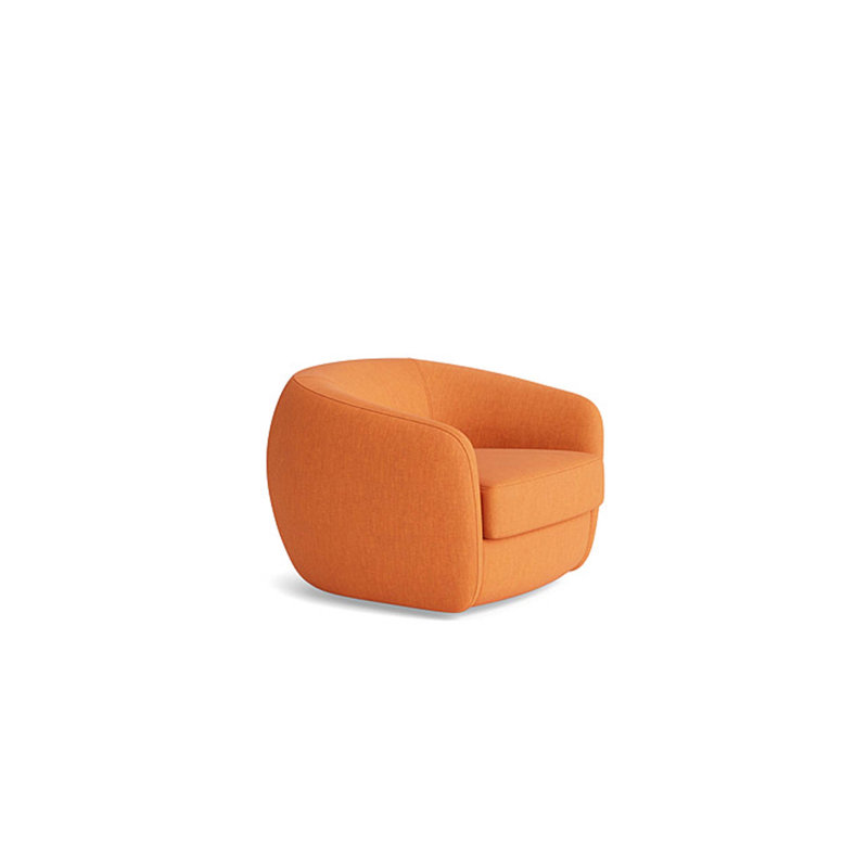 Elaine Swivel Chair, Performance Weave - Carrot