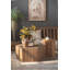 Square Natural Wood Side Table