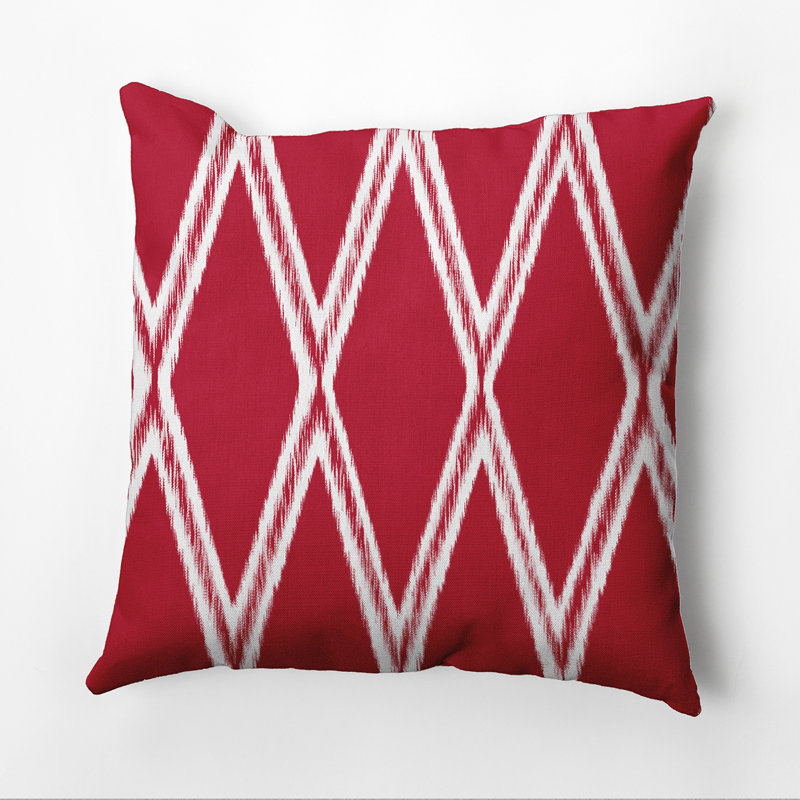 Geometric Reversible Throw Pillow, Formula One, 18" H x 18" W