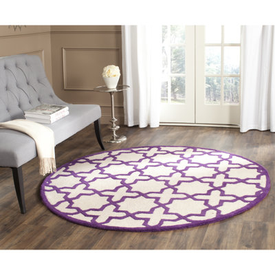 Tapis géométrique en laine touffeté à la main Cambridge