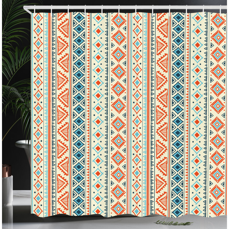 Rideau de douche Maxine Tribal, H 75 po x l 69 po