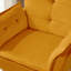 Fauteuil en velours capitonné avec repose-pieds Vaishal-1458133888