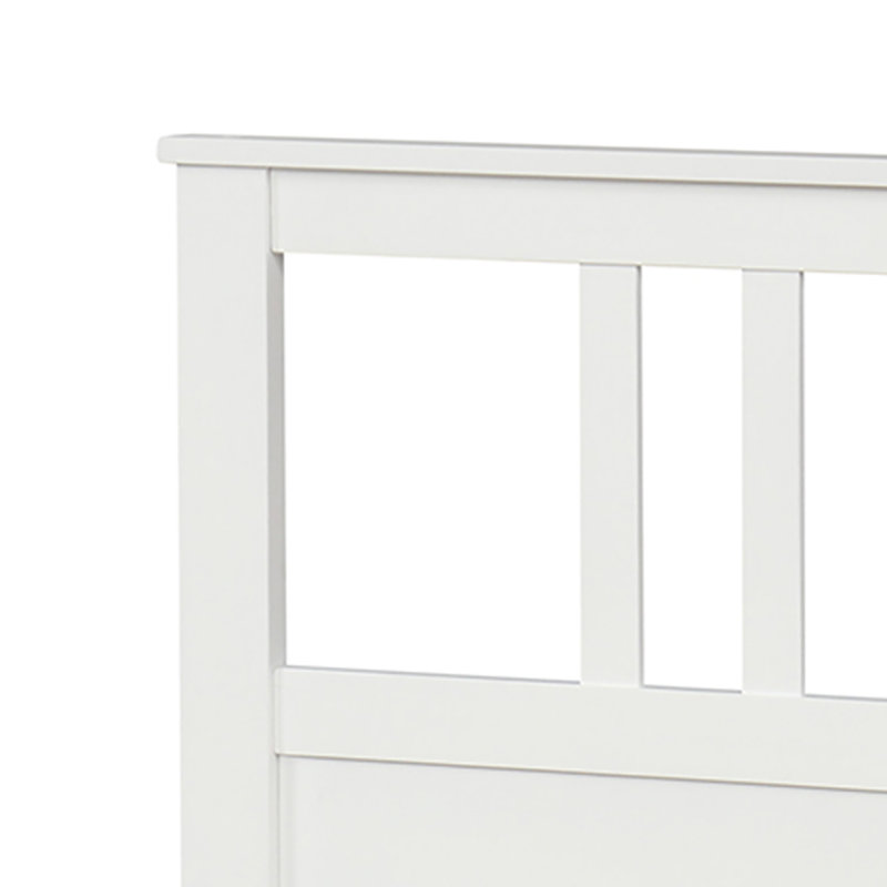  Lit plateforme en bois pleine grandeur de style moderne avec tête de lit et pied de lit Ganon