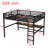 Metal Queen Size Loft Bed with Power Outlet and LED Lighted, Space-Saving, Noise Reduced