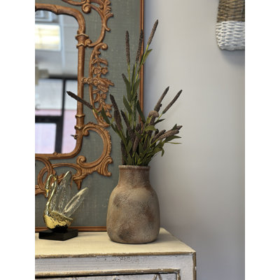 Rustic Aged Terracotta Vase