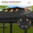 11 Ft. W x 11 Ft. D Outdoor Pop Up Soft Top Steel Patio Gazebo with Netting-114498942