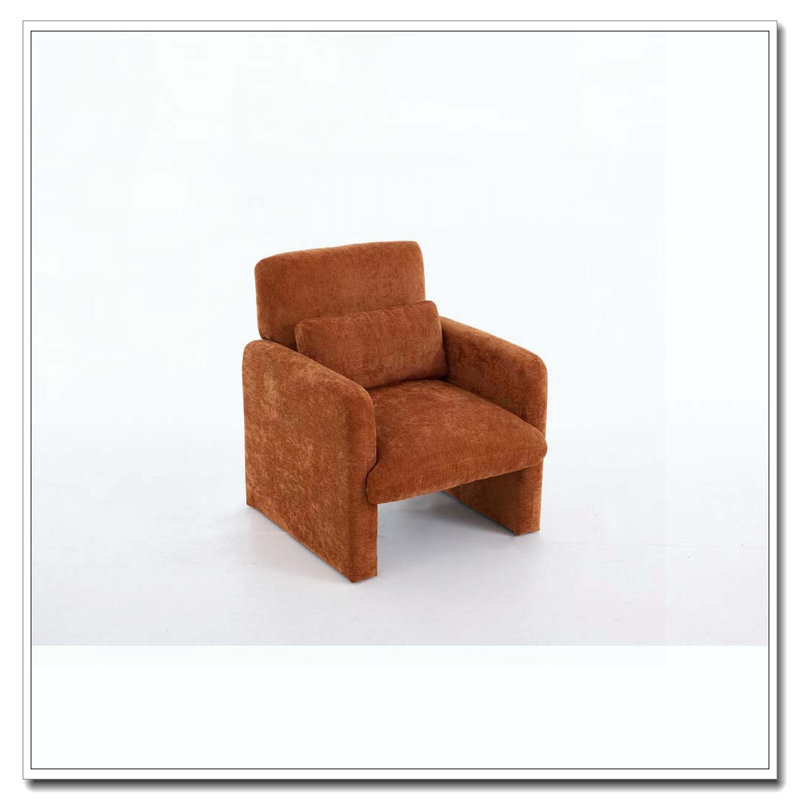 Chaise d'appoint moderne, Orange