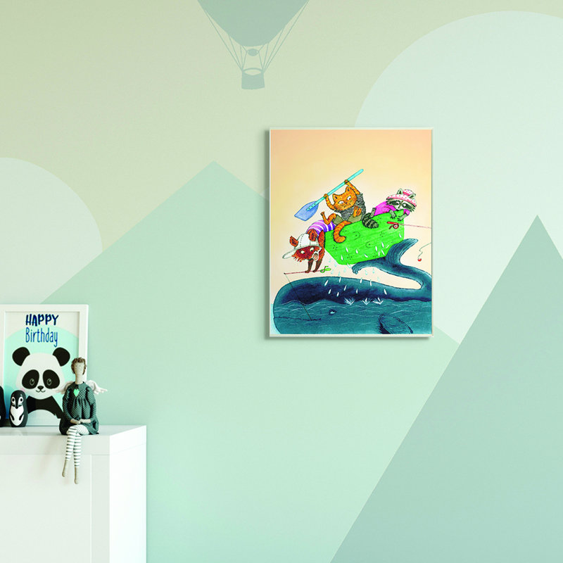 Caricature de Ramsell, H 19 po x l 13 po, Plaque murale