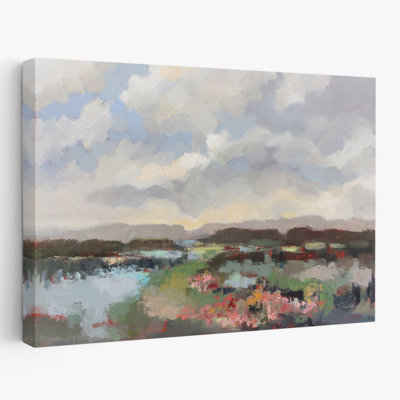 Au bord du lac - noir bleu marais brun