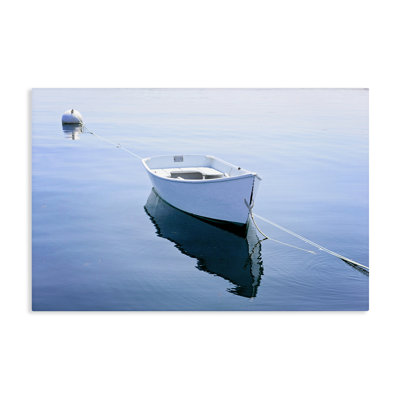 Boat Tied to Dock Canvas, design by JLM Photographs