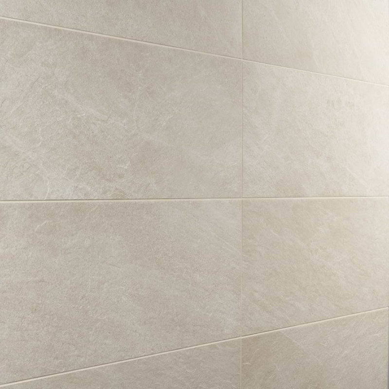 Era 12X24 Limestone Look Matte Porcelain Tile, Crema Beige
