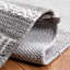 Tapis gris / ivoire en coton tissé à plat à la main Cumberland-51999565