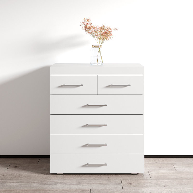 Urfeta 6 Drawer 31.5'' W Chest, White