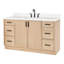 Meuble-lavabo à simple cuve ARIEL Kelly avec comptoir en quartz de Carrare-99405079-118161277-124987382