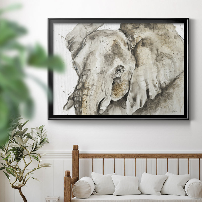 Savannah III - Reproduction d'art sur papier encadrée, H 30,5 po x l 42,5 po x P 1,25 po, Toile encadrée noire, Pas de tapis