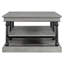 Table basse en bois 55,1 "avec pieds noirs
