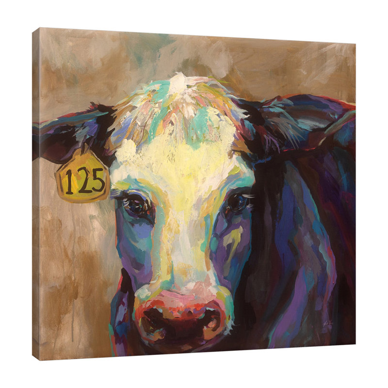 "Betsy", toile tendue par Jeanette Vertentes, H 12 po x l 12 po