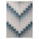 NICOLE MILLER NEW YORK Patio Country Ombre Chevron Outdoor Area Rug, Navy Blue/Cream