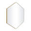 Miroir mural hexagonal en bois avec cadre minimaliste-1193582390-1193379653