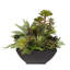 Faux Succulent in Metal Planter