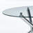 Round Dining Table with metal leg and tempered glass,Modern Space Saving Kitchen Table for Living Room-1348198146-1344093292