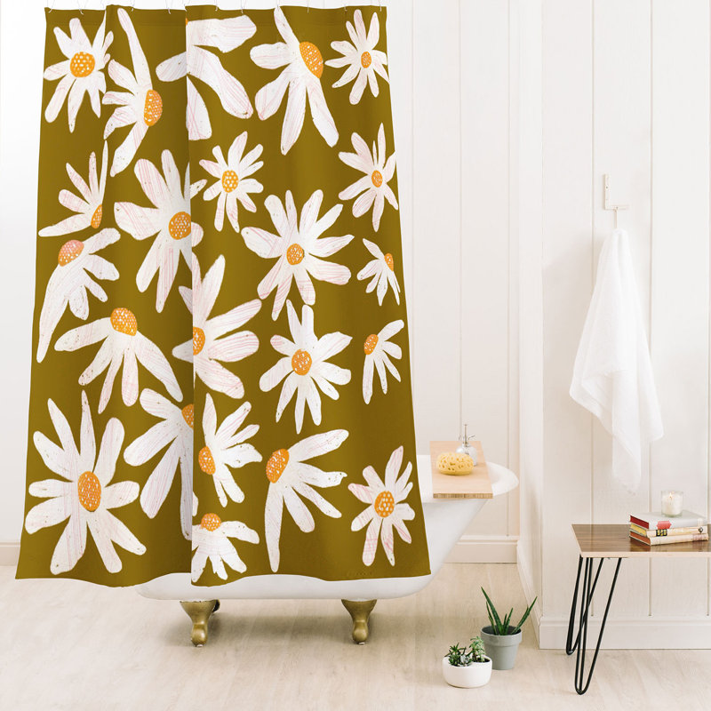 Rideau de douche Ninola Design, Floral vert terne