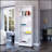 White Tier Storage Shelves Bookcase With Ample Space For Books And Decor, Perfect For Modern And Traditional Interiors.