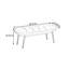 Banc rembourré en cuir véritable Karsch-764677481