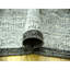 12'2" x 15'0" Grey with Black Oxidized Grass Design Hand Knotted Pure Wool Rug