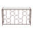 Convale 50'' Glass Top Console Table