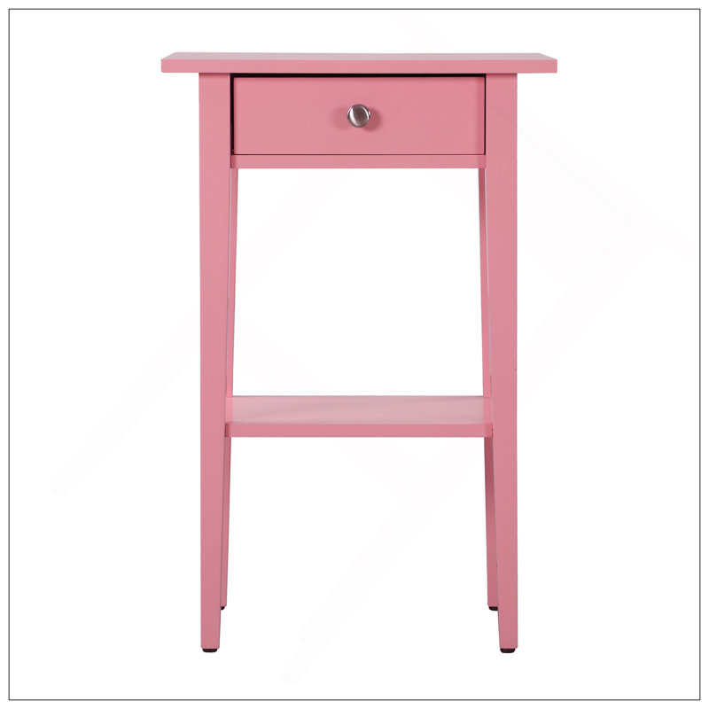 Charmante table de chevet contemporaine au design moderne, parfaite pour ajouter une touche de couleur et de style à votre chambre à coucher.