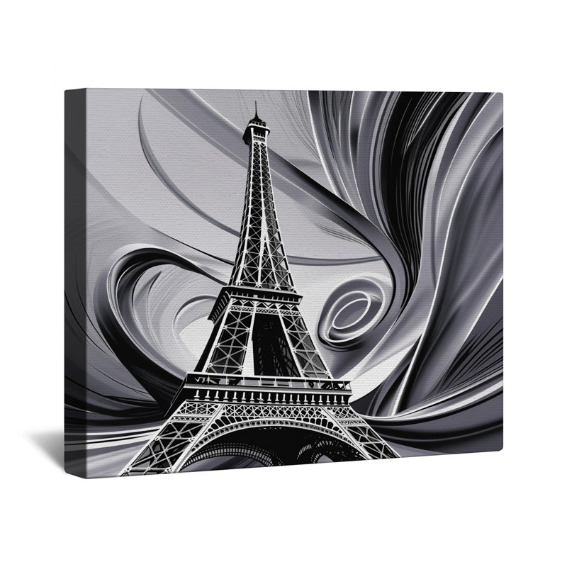 EiffelTower Canvas Gallery Wrap - Architecture Wall Decor in Many Sizes, 16 x 16 inches