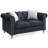 Stylish Contemporary Loveseat In Black