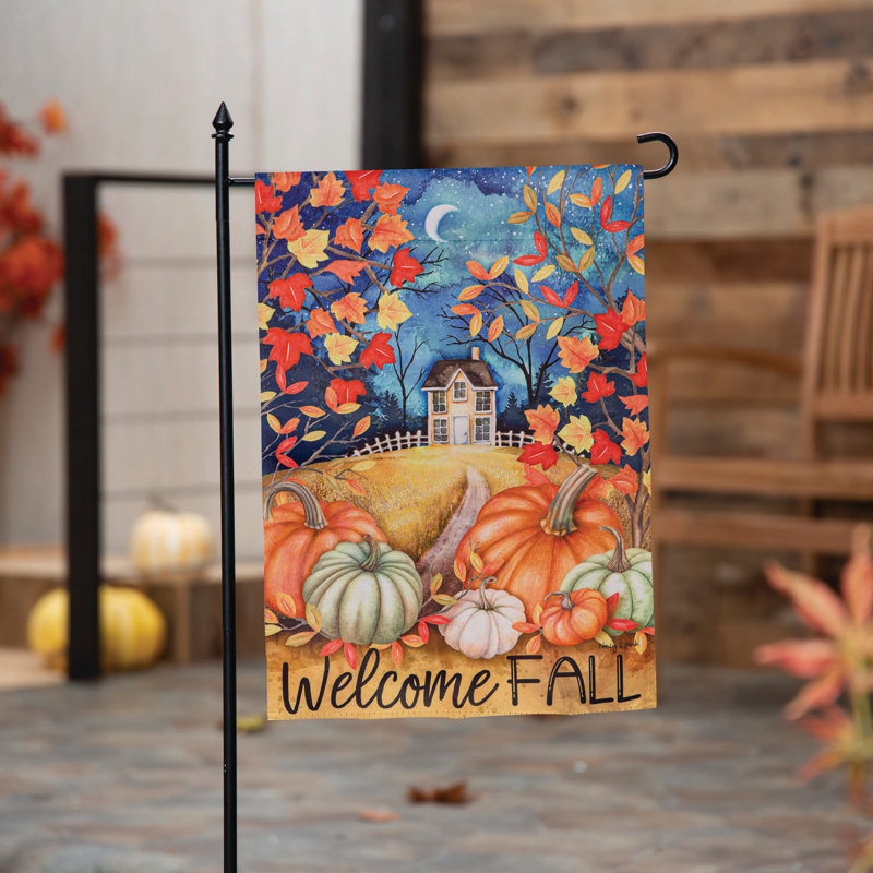 Ophelia & Co. Alive in Fall Suede Garden Flags | Wayfair