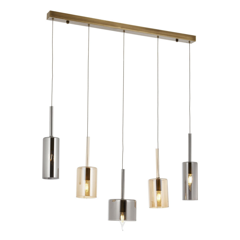 5 - Light Silver Kitchen Island Pendant