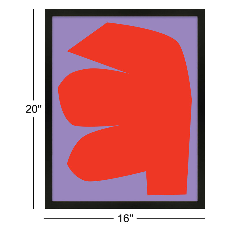 Module Minimalism 1 Print by Michael Kempen, 20" H x 16" W, Black Framed