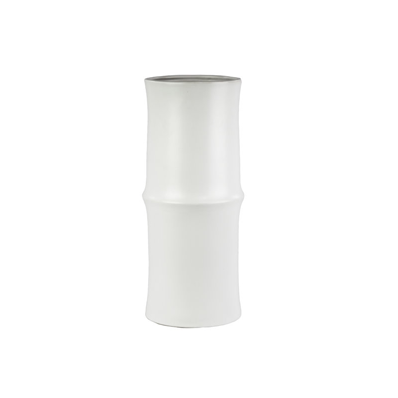 Harty Ceramic / Porcelain Table Vase, 16" H x 6.25" W x 6.25" D