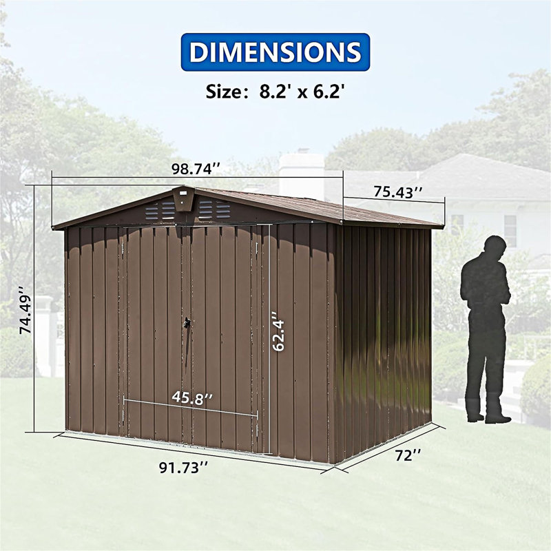 Remise de rangement extérieure