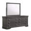 Miroir d'appoint moderne avec cadre en bois-1195757341