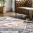 Oriental Blue/Beige Area Rug-631529750