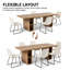 Ensemble de table de salle à manger 70,8 po-1878066027