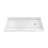 DreamLine SlimLine 30 inch D x 60 inch W x 2 3/4 inch H Single Threshold White Alcove Shower Base with 2 inch Chrome Right Round Drain-118322184-118322186