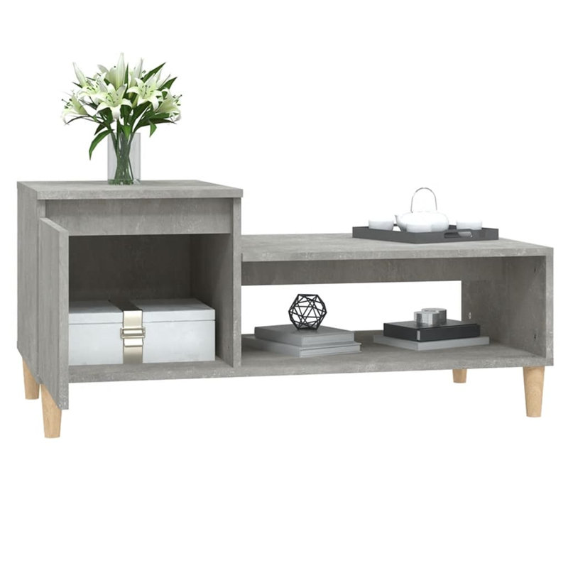 Karshana Coffee Table with Storage, Grey