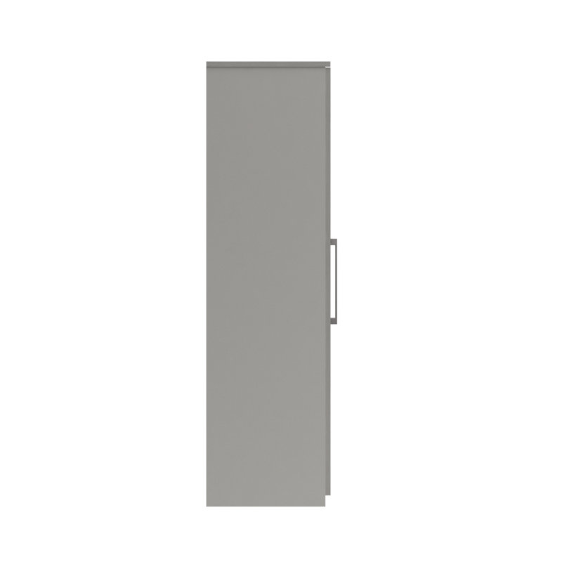 Alishma 2 Door Manufactured Wood Wardrobe, Light Grey