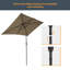 Parasol de marché rectangulaire 120 po x 78 po -510560696