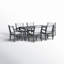 Ensemble repas d'extérieur pour 6 personnes Sharelle - ensemble de 7 pièces