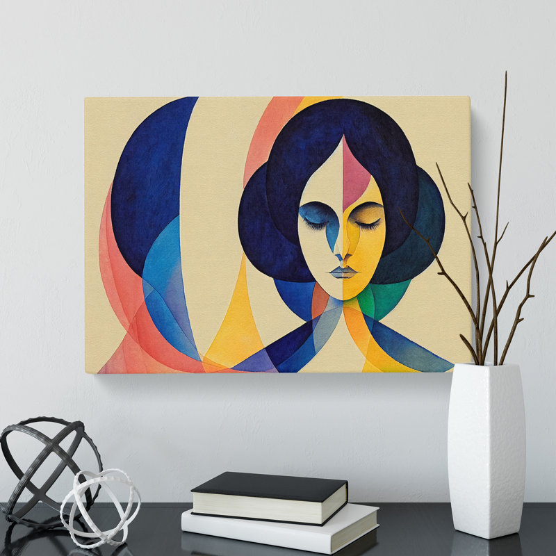 Watercolour Woman Vol.1 Abstract - Wrapped Canvas, 40cm H x 60cm W x 3cm D