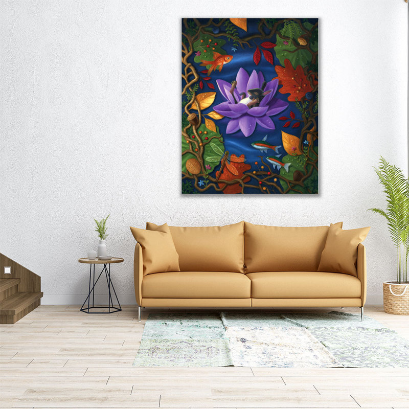 Adrift - reproduction d'art sur toile, H 45 po x l 36 po