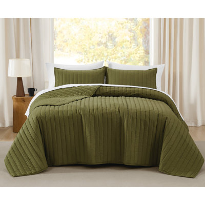 Brooklyn Loom Oversized Cotton Percale Quilt Set