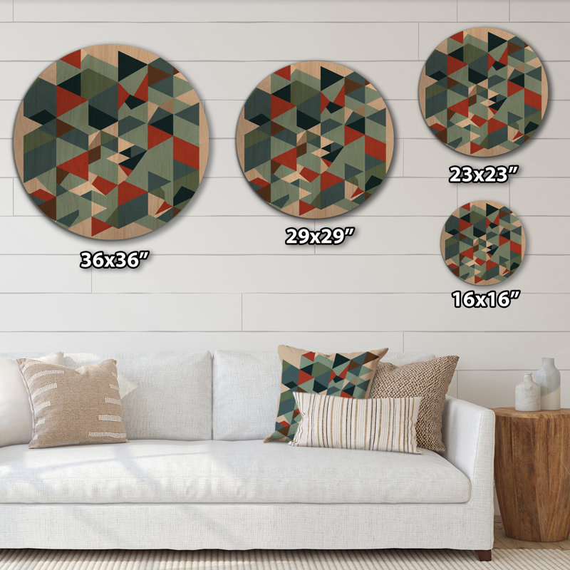 Mid-Century Retro Dimensions VII - Print, 16" H x 16" W x 1" D